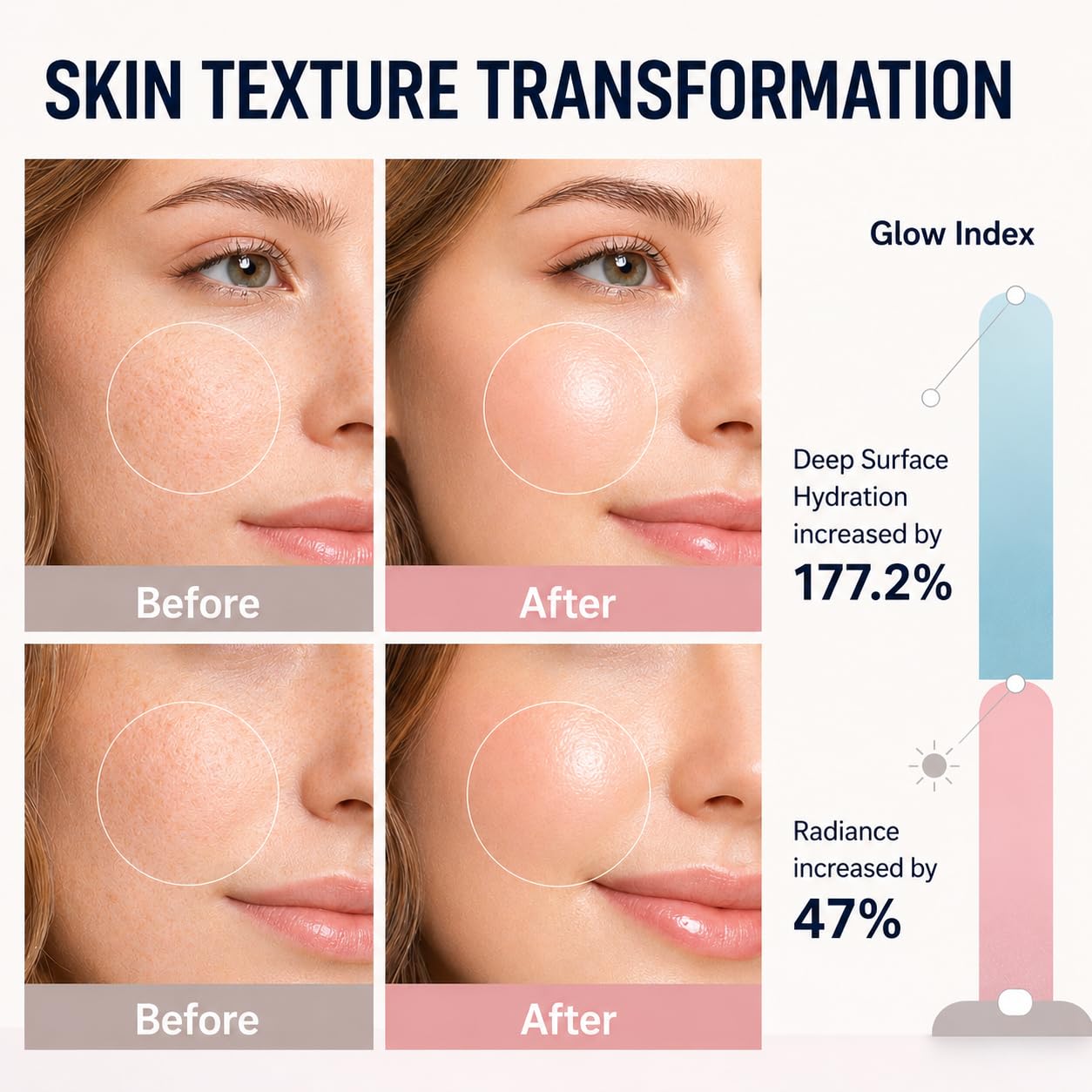 PDRN Hydrogel Face Mask — Collagen Face Mask, 99% Salmon DNA PDRN(34ml X 5) | PDRN, Collagen & Hyaluronic Acid for Intense Hydration, Smooth-Looking Skin — +177% Surface Hydration & −75% Pore Appearance