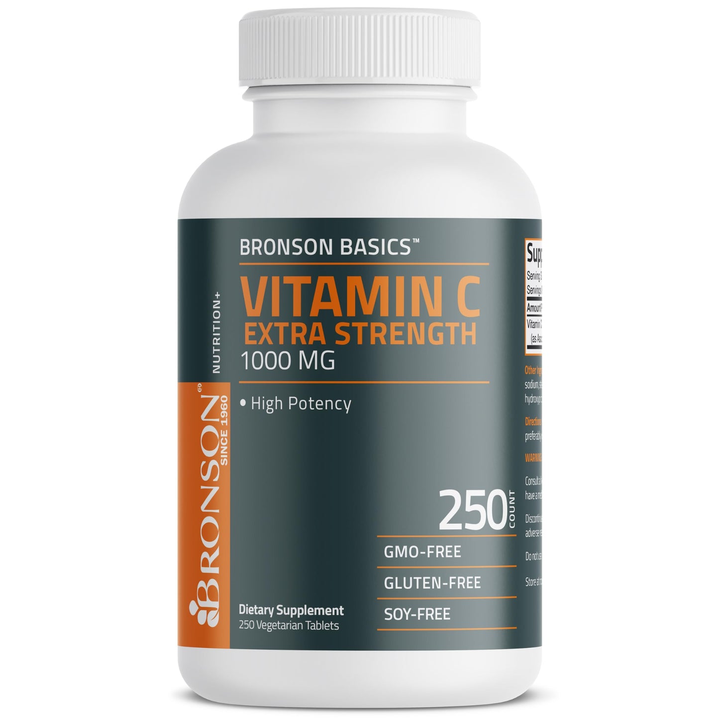 Bronson Vitamin C 1000mg Extra Strength, Supports a Healthy Immune System, High Potency, Non-GMO, 100 Vegetarian Tablets