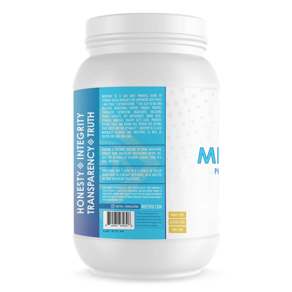 NuEthix Formulations Medipure DS with Rice Protein Phase 1 & 2 Detoxification System