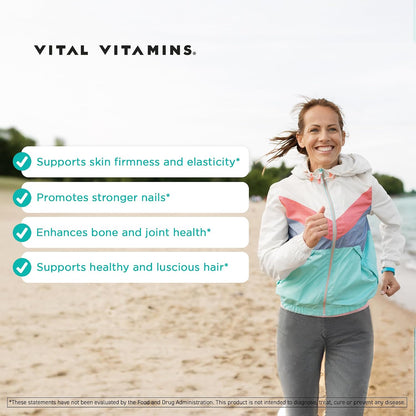 Vital Vitamins Multi Collagen Peptides Powder + Colostrum Capsules with Vitamin C, Zinc
