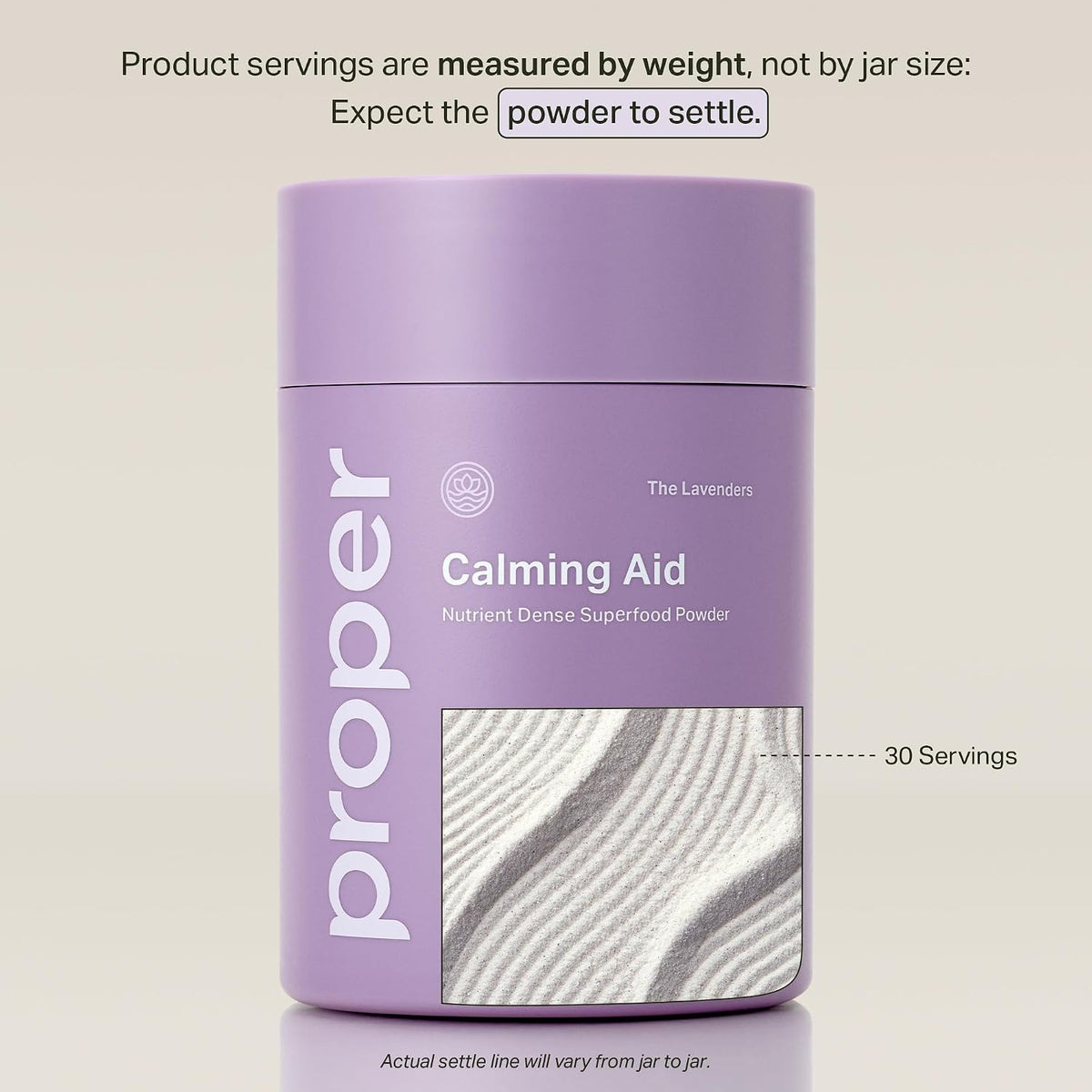 Proper The Lavenders Calming Aid - Magnesium Drink Mix with Lavender GABA