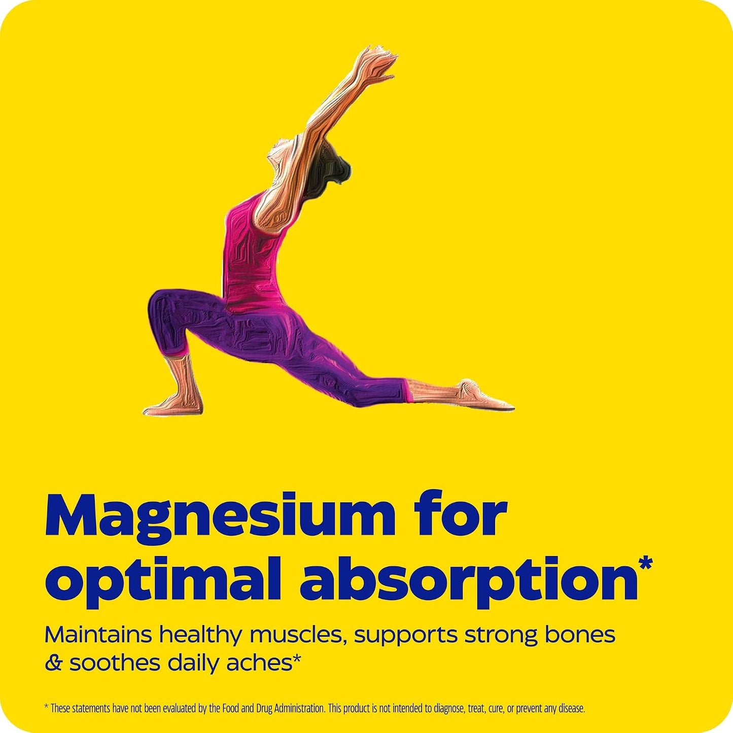 Enzymedica Magnesium Motion Supplement for Women & Men - Triple Magnesium Complex, ATA Mg, Malate & Glycinate, Muscle & Bone Health Support Capsules, High Bioavailability, Vegan, Gluten Free- 120 Caps