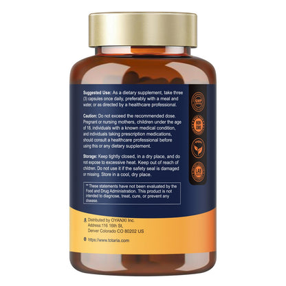 Totaria R Alpha Lipoic Acid 600mg - Stabilized ALA Supplement for Neuropathy Support Capsules, Nerve Health, Nervous System and Antioxidant, Non-GMO, Gluten Free, Vegan Safe 120 Counts