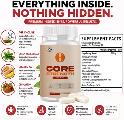Core Strength Supplement for Joint Support Pills 2-Pack Bundle 120 Capsules