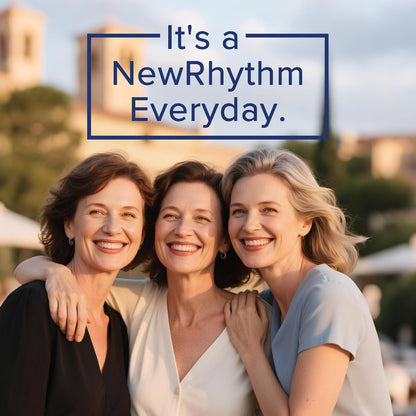 NewRhythm Probiotic Bundle: Complete Digestive Health + Menopause Relief with Black Cohosh, Prebiotics, 20 Strains, Targeted Release Technology, Non-GMO, 90 Total Capsules