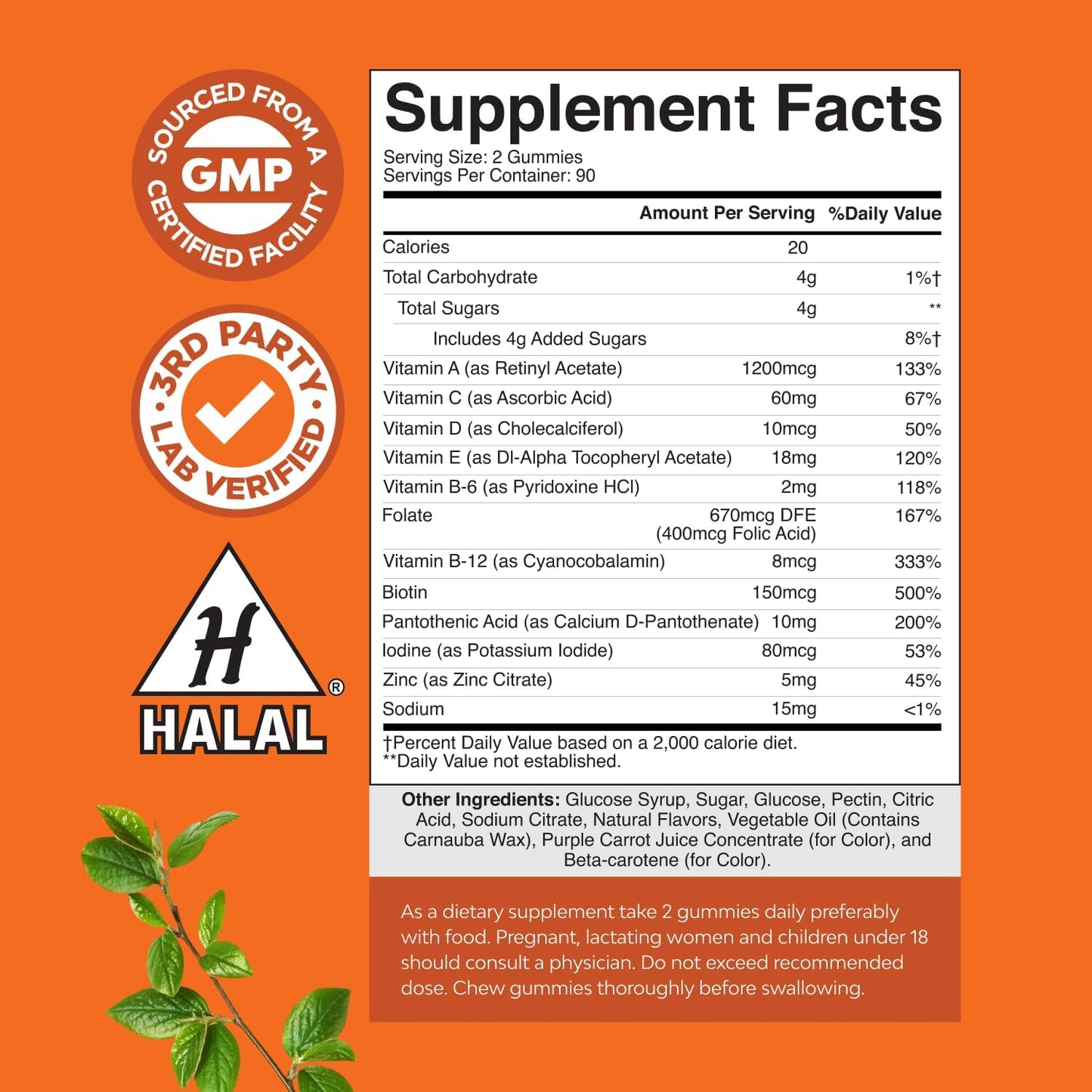 Teen Multivitamin Gummies 12-17 - Teen Boys & Girls Gummy Vitamins for Better Skin, Immune Strength, Mood & Energy Support - Teenage Girl & Boy Supplements with Zn, Mg, Vitamin A, C, D & E - 60 Ct
