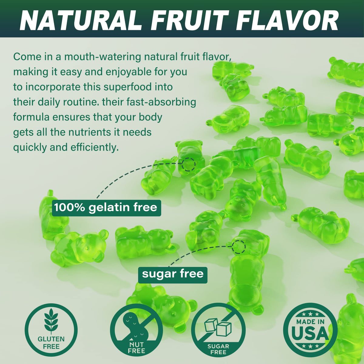 Sugar-Free Sea Moss Iodine Gummies 5000mg, Extra Strength Irish Moss Gel Supplement