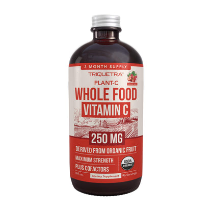 Organic Vitamin C | Whole Food Vitamin C from Fruit Plus Absorption Enhancing Cofactors - Vegan, Enhanced Bioavailability - Immune Support, Antioxidant, Total Health (90 Servings)