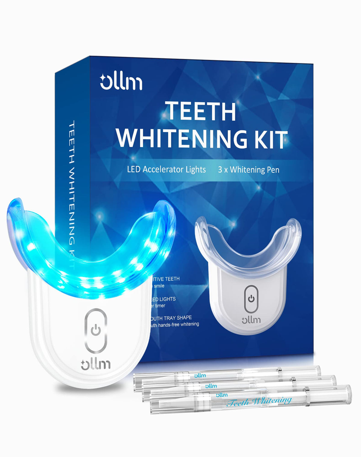 Teeth Whitening Kit Gel Pen Strips - Hydrogen Carbamide Peroxide for Sensitive Teeth