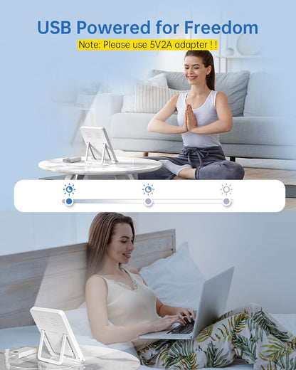 SUXIO Light Therapy Lamp - 10000 Lux Therapy Light, 3 Timing & Mode Happy Lamp
