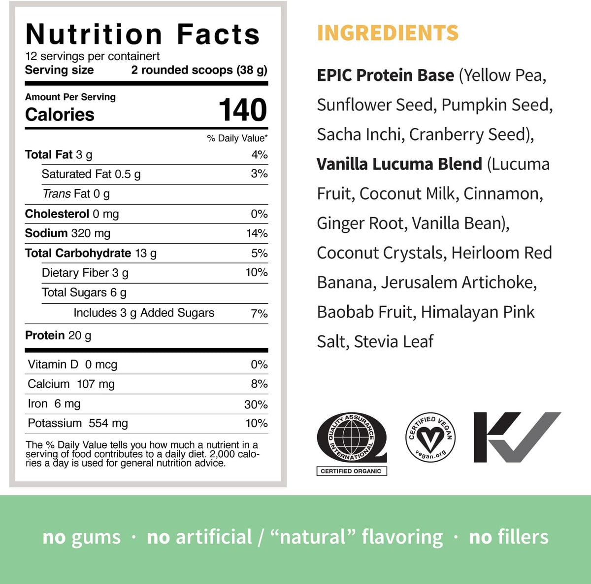 Sprout Living Epic Protein Bundle - Original, Chocolate Maca & Vanilla Lucuma (20-26g Organic Plant-Based Protein Powder, Vegan, Superfoods) | 1lb, 12 Servings