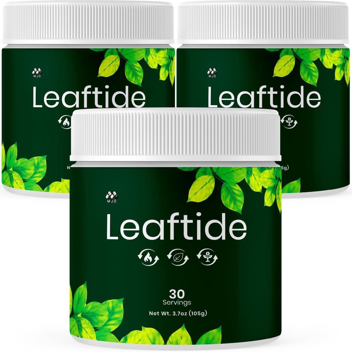 Leaftide Powder, Leaf Tide Weight Management Supplement 3-Pack, 90 Servings