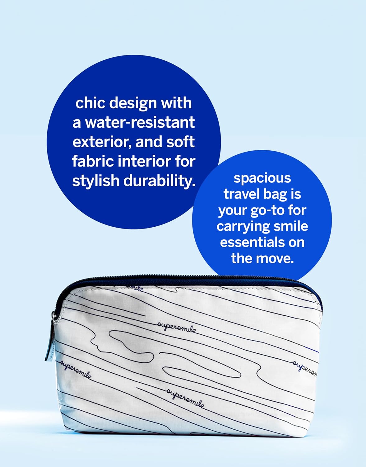 Supersmile Glow to Go Whitening Kit, Gum + Floss + Lip Balm, Travel