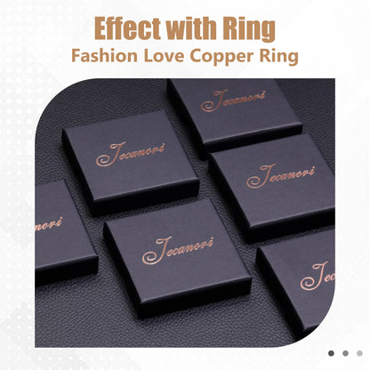 Jecanori Copper Rings for Women,Magnetic Ring Adjustable Love Heart Copper Rings