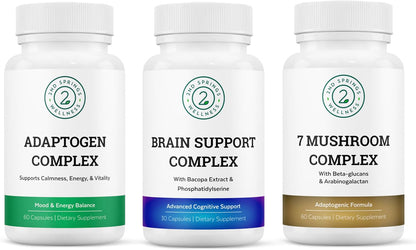 Mushroom Mastery Bundle - Immune Support, Cognitive Boost, and Stress Adaptation