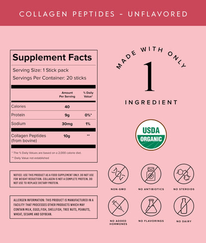 Truvani Hydrolyzed Collagen Peptides | Unflavored | 28 Servings | 20g Grass-Fed Collagen Protein Powder | Promotes Hair, Nail, Skin, and Joint Health | Keto | Gluten & Dairy Free