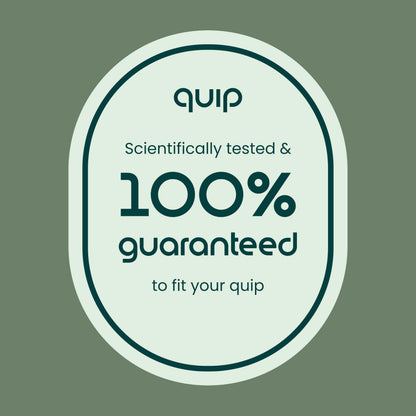 quip Sonic Toothbrush Replacement Heads for Adults, White, 3 Pack