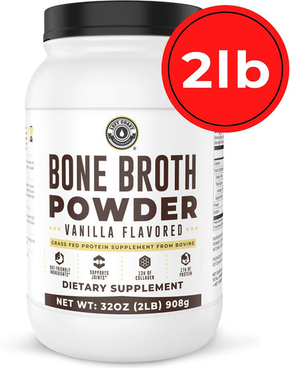 Left Coast Performance 2lb Pure Bone Broth and 2lb Vanilla Bone Broth
