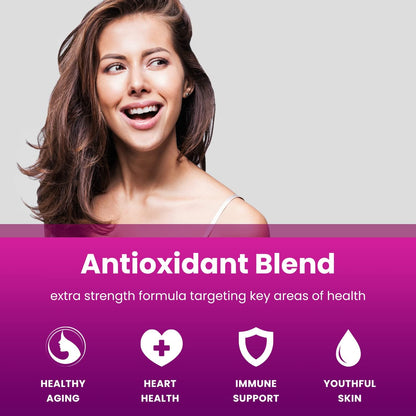 Resveratrol Complex – 1,200 mg Trans-Resveratrol with Grape Seed, Green Tea & Acai Berry – Rich in Polyphenols & Antioxidants - Support for Healthy Aging, Heart Health & Vitality – 60 Vegan Capsules