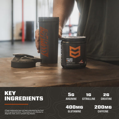 MTN OPS Yeti Pre-Workout Powder with Creatine, Tiger's Blood