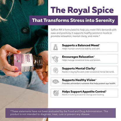 Organic Saffron Extract: Optimized Extract with Safromotivines, Safranal, and Crocins – Clinically Studied | Premium Persian Sargol Quality | Supports Mood, Calmness, and Relaxation – 30 Servings