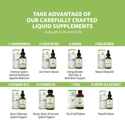 Liquid Iodine Potassium Drops - 1300 Servings | Large 2oz Bottle | Great Taste | 2X Absorption