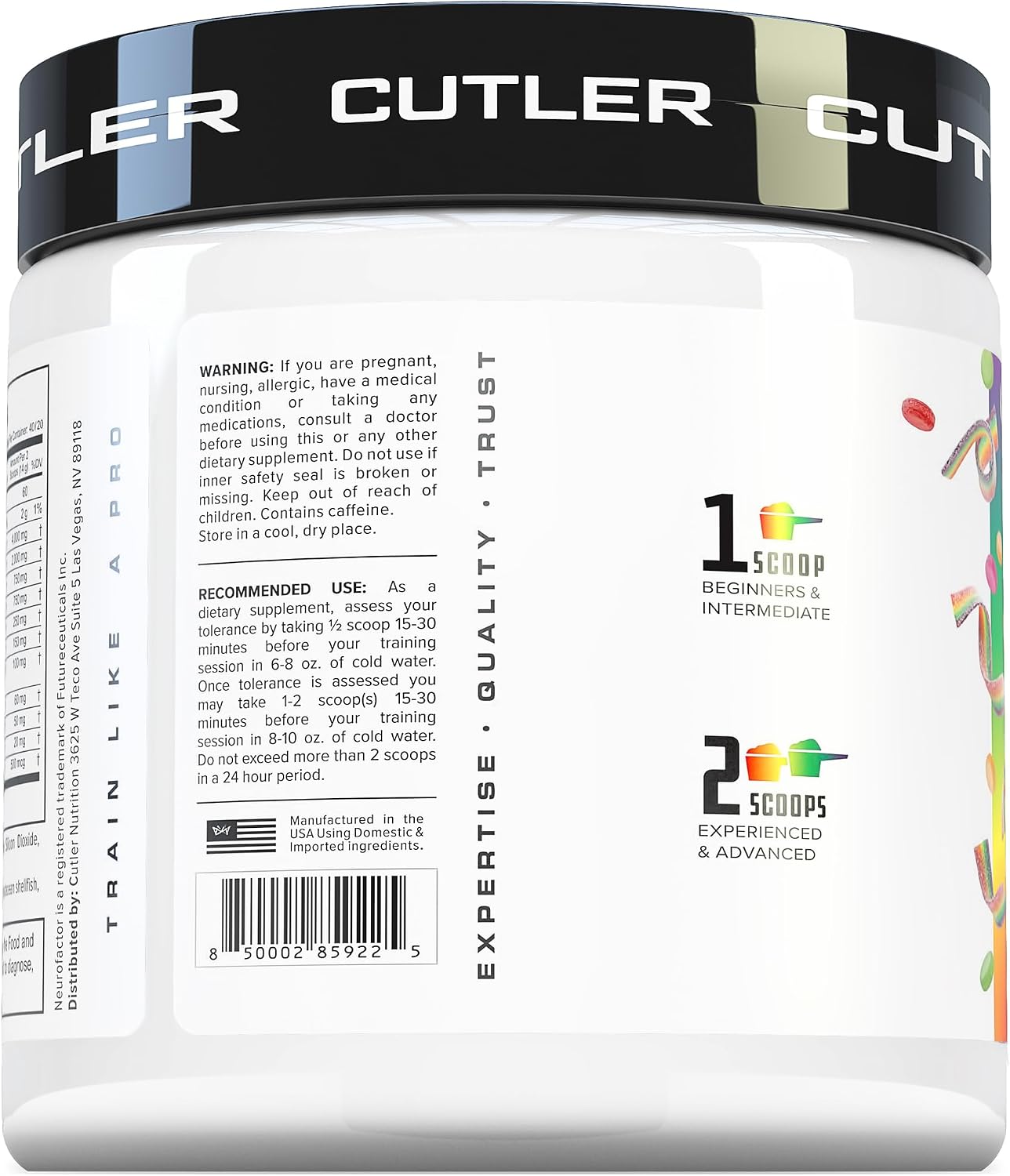 Prevail Pre Workout Powder with Nootropics: Pre-Workout Drink for Men and Women, Cutting Edge Energy and Focus Supplement with L Citrulline, Alpha GPC, L Tyrosine | Sour Rainbow Candy, 40 Scoops | Sour Rainbow Candy, 40 Scoops | With L-Citrulline, Alpha G