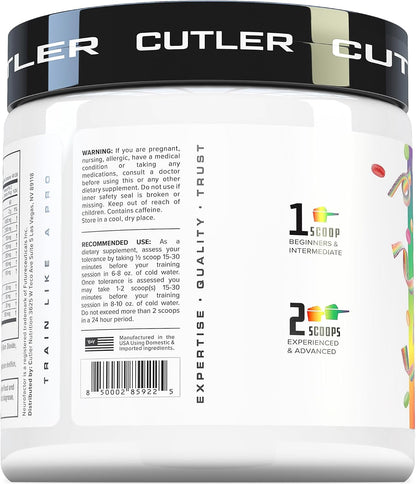 Prevail Pre Workout Powder with Nootropics: Pre-Workout Drink for Men and Women, Cutting Edge Energy and Focus Supplement with L Citrulline, Alpha GPC, L Tyrosine | Sour Rainbow Candy, 40 Scoops | Sour Rainbow Candy, 40 Scoops | With L-Citrulline, Alpha G