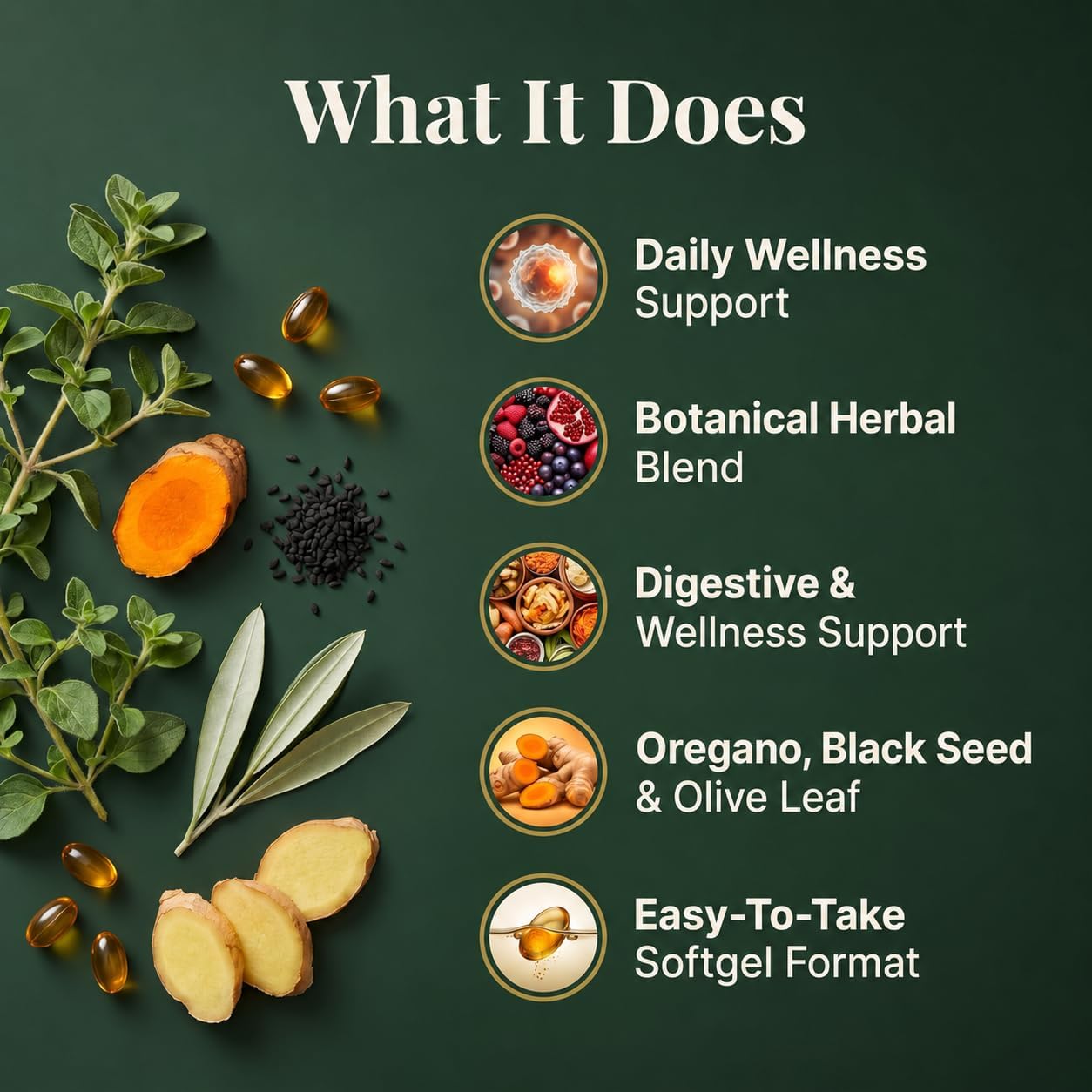 Wild Oil of Oregano with Black Seed Oil 300 Softgels, Oregano Oil Supplement with Turmeric, Ginger, Olive Leaf, MCT Oil & Black Pepper Extract, Vegan Non GMO, Made in UK