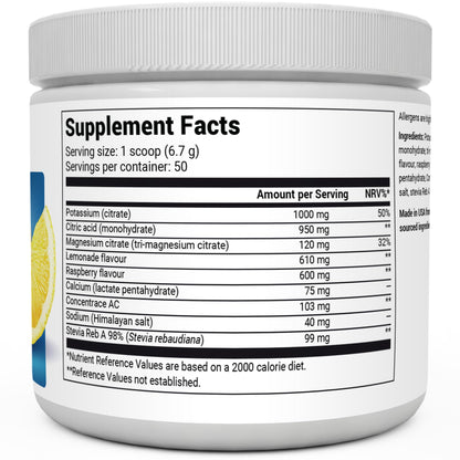 Dr. Berg Electrolyte Powder - Electrolyte Drink Supplements with 1000mg Potassium