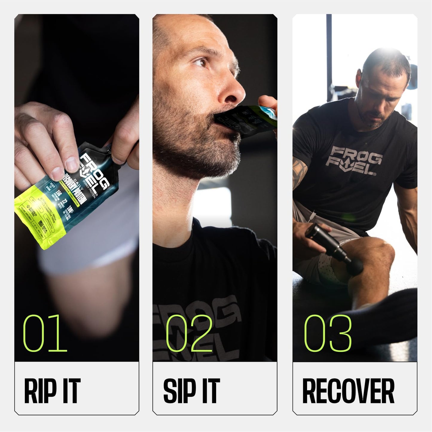 Frog Fuel Power Liquid Protein Shot, 15g Protein, Berry, 24 pk | Nano Hydrolyzed Grass Fed Collagen, Post Workout, 22 Amino Acids, Sugar & Fat Free, Gluten Free, 0 Carbs, 1 oz Shots
