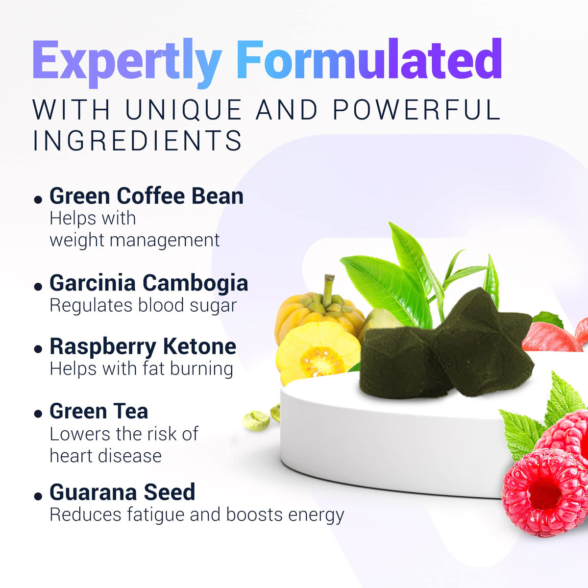 SLIMt Weight Loss & Appetite Control Gummies, Thermogenic Metabolism Booster
