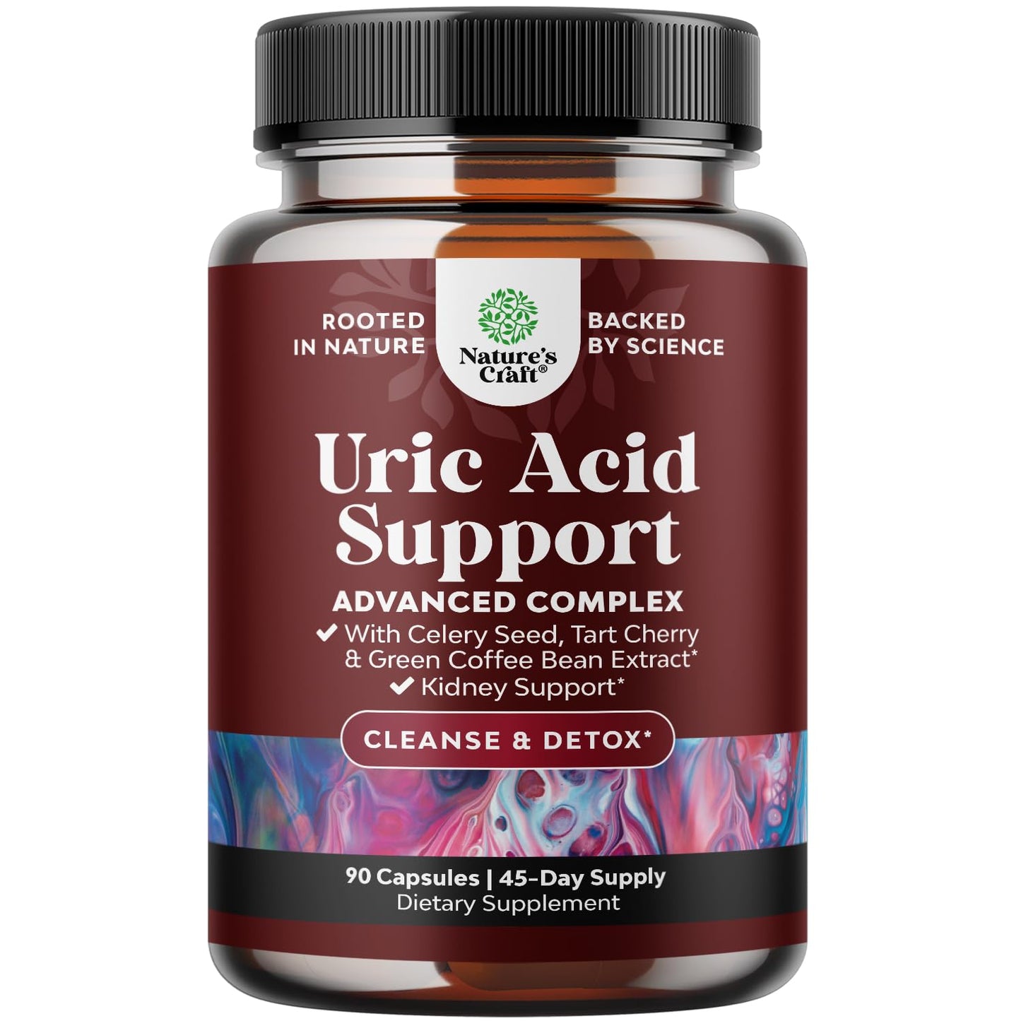 Green Coffee Bean Extract for Uric Acid Cleanse & Detox - Green Coffee Beans with Turmeric, Tart Cherry & Celery Seed for Adults - Uric Acid Flush for Antioxidant Support - Kidney Cleanser - 120 Ct