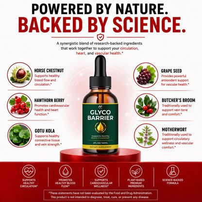 Glyco Barrier Drops, Glyco Barrier Blood Support Supplement , 30 Servings