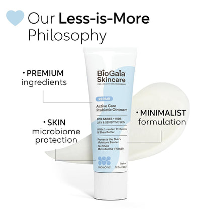 BioGaia Baby Probiotic Ointment | Soothes & Hydrates Dry, Irritated & Sensitive Skin | Use It From Head to Toe | Formulated With Plant-Based Oils & Probiotics | Steroid Free & Microbiome-Friendly