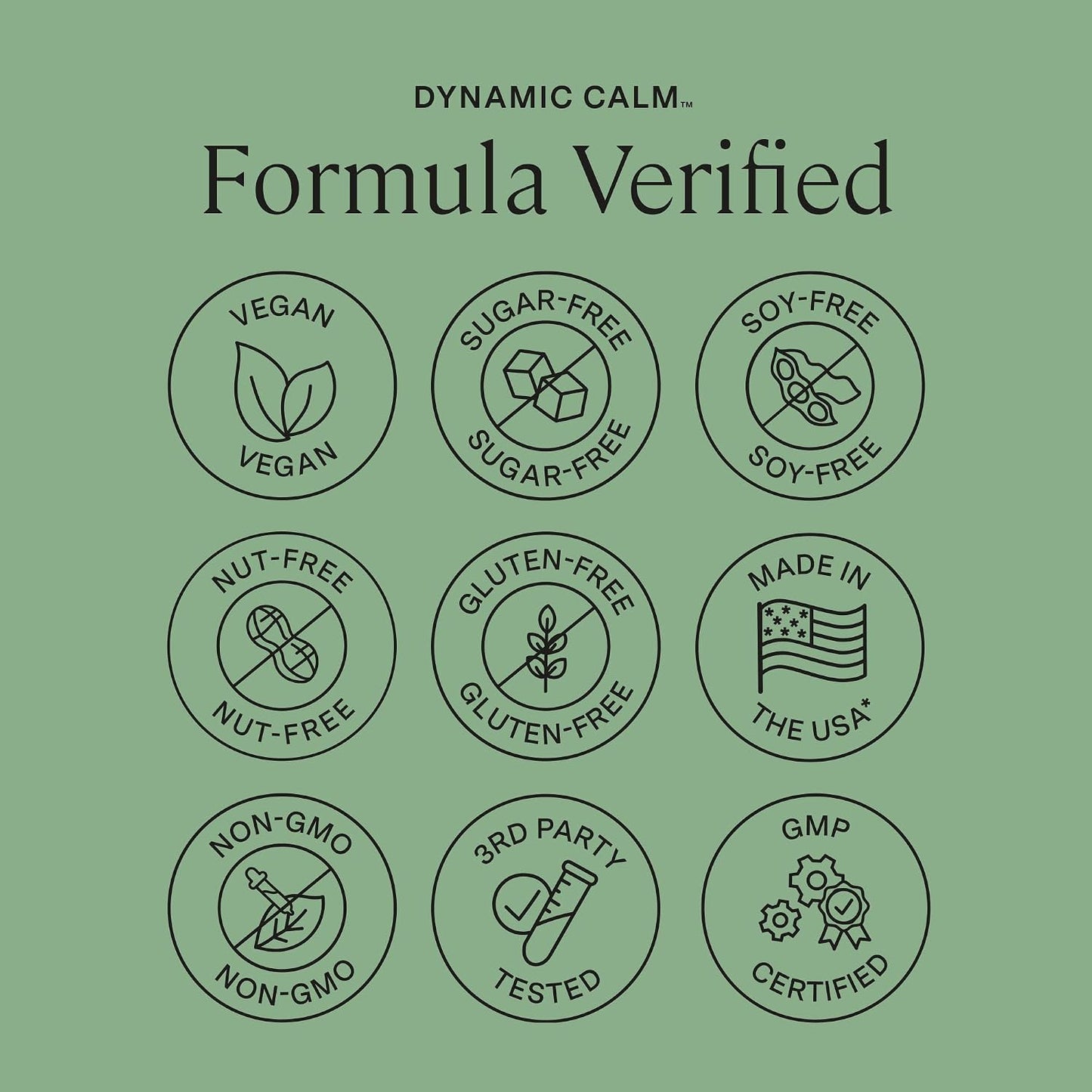 Stonehenge Health Dynamic Calm - 600mg KSM-66 Ashwagandha with L-theanine, Rhodiola Rosea, Holy Basil, and Magnesium Glycinate, Daily Stress and Mood Support, Non-GMO, 60 Vegetarian Capsules