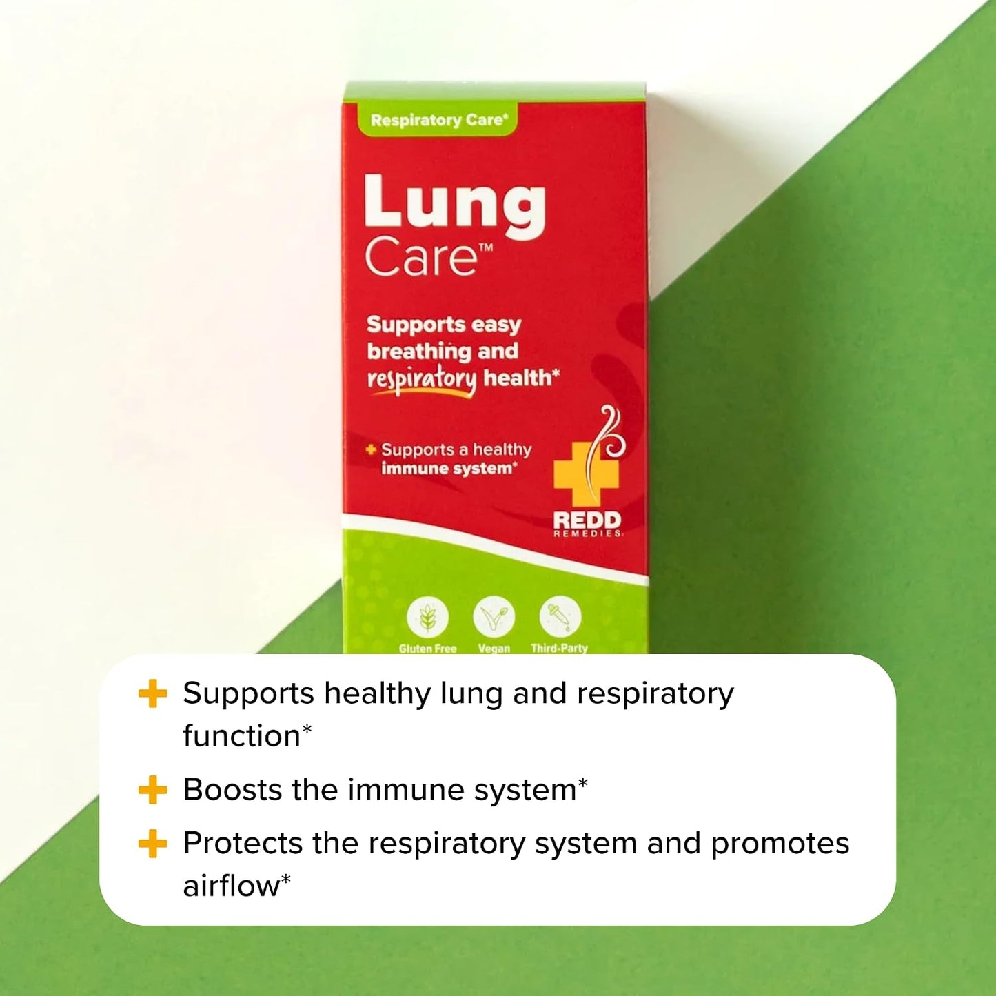 Redd Remedies, Lung Care, Supports Easy Breathing and Respiratory Health, 80 Vegan Capsules