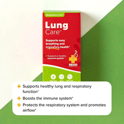 Redd Remedies, Lung Care, Supports Easy Breathing and Respiratory Health, 80 Vegan Capsules