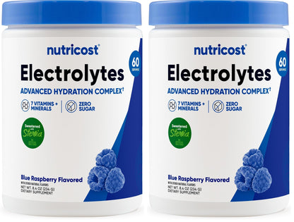 Nutricost Electrolyte Complex Powder (120 Servings, Fruit Punch) | Hydration Supplement Drink Mix with Vitamins and Minerals