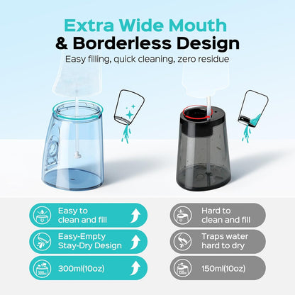 COSLUS ADA Accepted C51 Water Dental Flosser, 3 Modes 6 Pressure, White