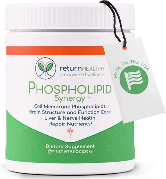 Phospholipid Synergy Powder | Antioxidant Powder for Cellular Repair | Brain Supplements for Memory and Focus | Liver Detox Supplements with an Advance Cleansing Formula | 270 g