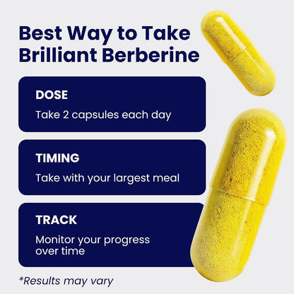 AgeImmune Berberine 1000mg Supplement Complex with Inulin Prebiotic - Berberine HCL 500mg per Capsule - Doctor Formulated and Third Party Tested Berberine Supplement