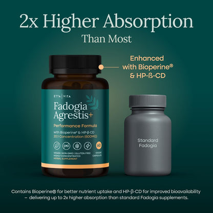 Fadogia Agrestis 600mg Supplement for Men, Energy, Drive & Stamina Support | Concentrated herbal extract for energy, muscle & workout recovery, vegan, non-GMO, gluten free, made in USA