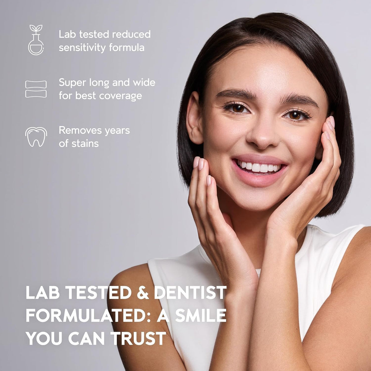 InoPro Advanced Teeth Whitening 21 Treatments Kit + Natural Whitening Hydroxyapatite Toothpaste with Probiotic for Sensitive Teeth 5oz