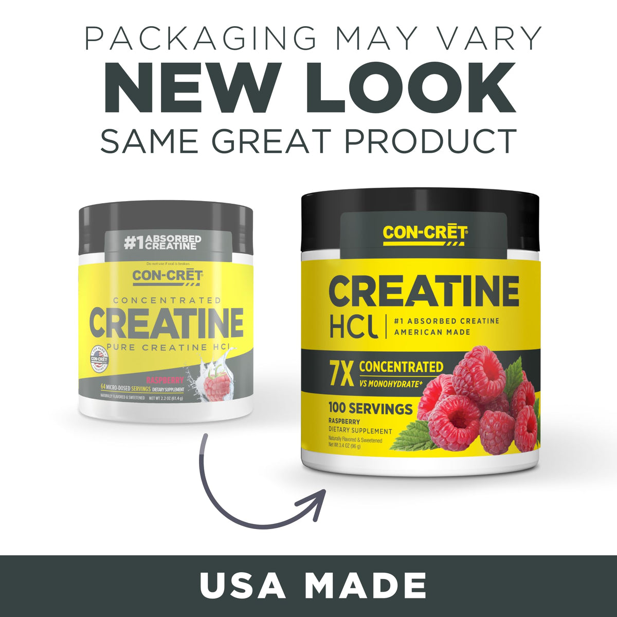 CON-CRET Creatine HCl Powder | Supports Muscle, Cognitive, and Immune Health