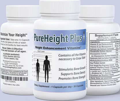 PureHeight Plus Height Enhancement Vitamins