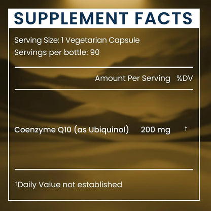 Renue By Science CoQ10 - Coenzyme Q10 as Ubiquinol CoQ10 | High Strength Liposomal CoQ10 200mg Supplement | 90 Co Q10 Capsules | Non-GMO & Allergen Free | Made in the USA Third-Party Tested