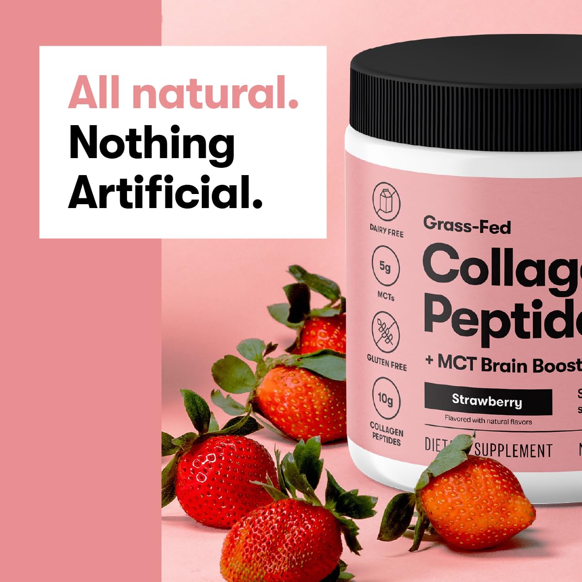 Perfect KETO Collagen Powder with MCT Oil, Grassfed, GF, Multi Supplement, Vanilla 11.07 Oz