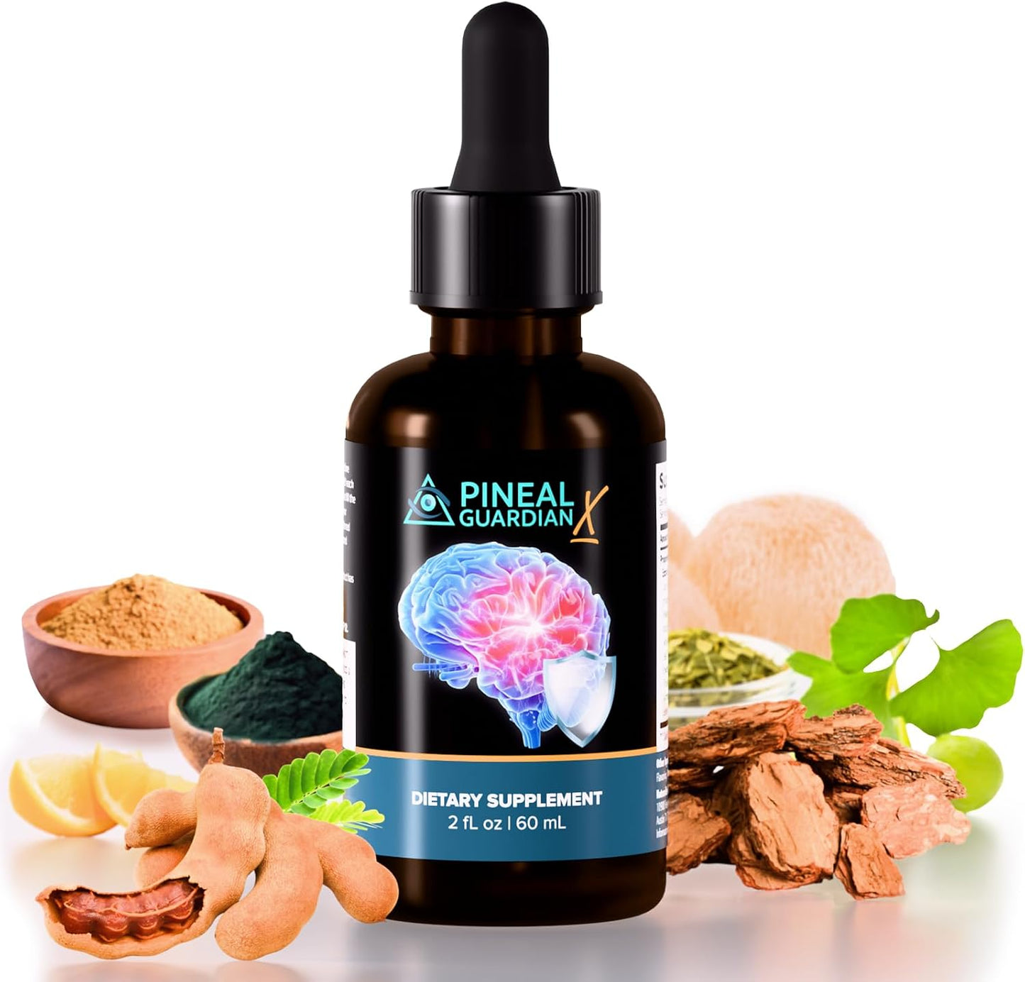 Pineal Gland Supplements - Decalcify & Activate Your Pineal Gland - Brain Supplements for Focus, Memory, and Third Eye Activation