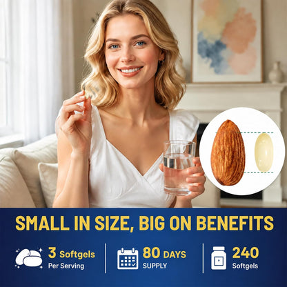 Vitamin B1 Benfotiamine 600mg Softgels, Thiamine HCl Supplements with Magnesium, Zinc, L-Theanine, ALA, Acetyl-L-Carnitine for Energy & Nervous System Support, Non-GMO, 240 Softgels Capsules